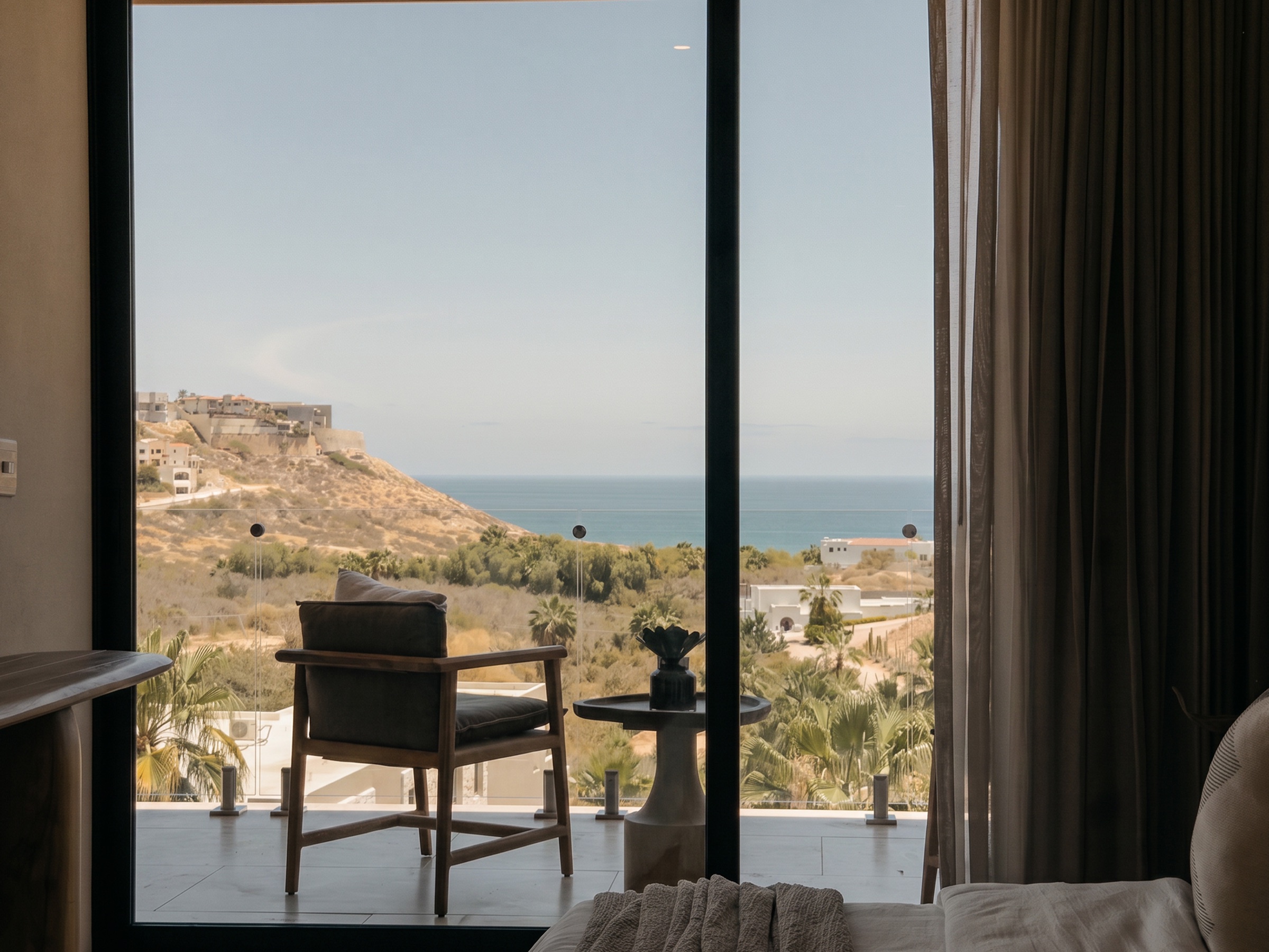 Vista real desde la recámara del condo muestra
